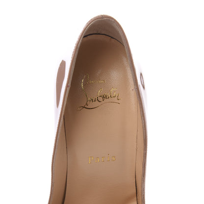 Christian Louboutin Patent Pigalle Follies 100 Pumps 36.5 Nude 9 of 9