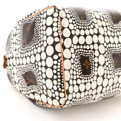 Louis Vuitton Monogram Kusama Town Speedy 30 White 9 of 12