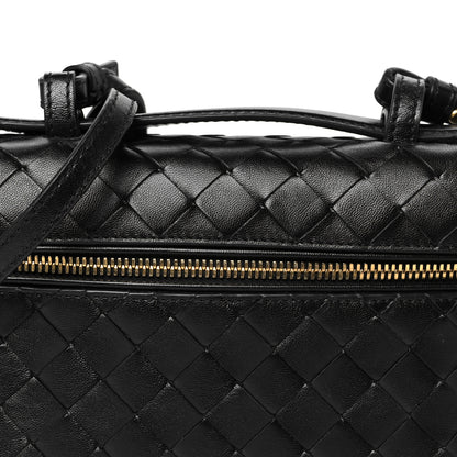 Bottega Veneta Calfskin Intrecciato Bang Bang Vanity Case Black 9 of 11