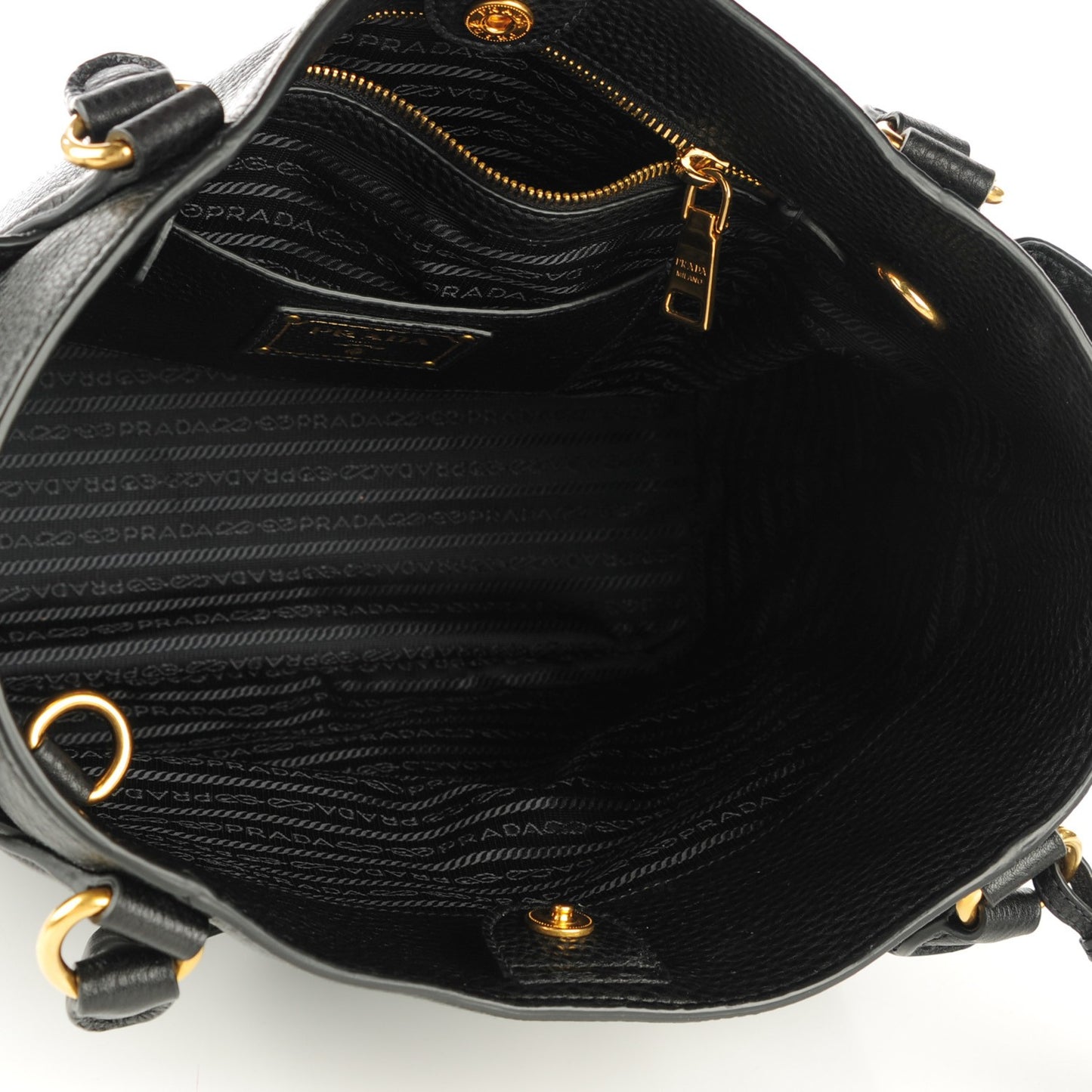 Vitello Daino Double Pocket Hobo Nero Black