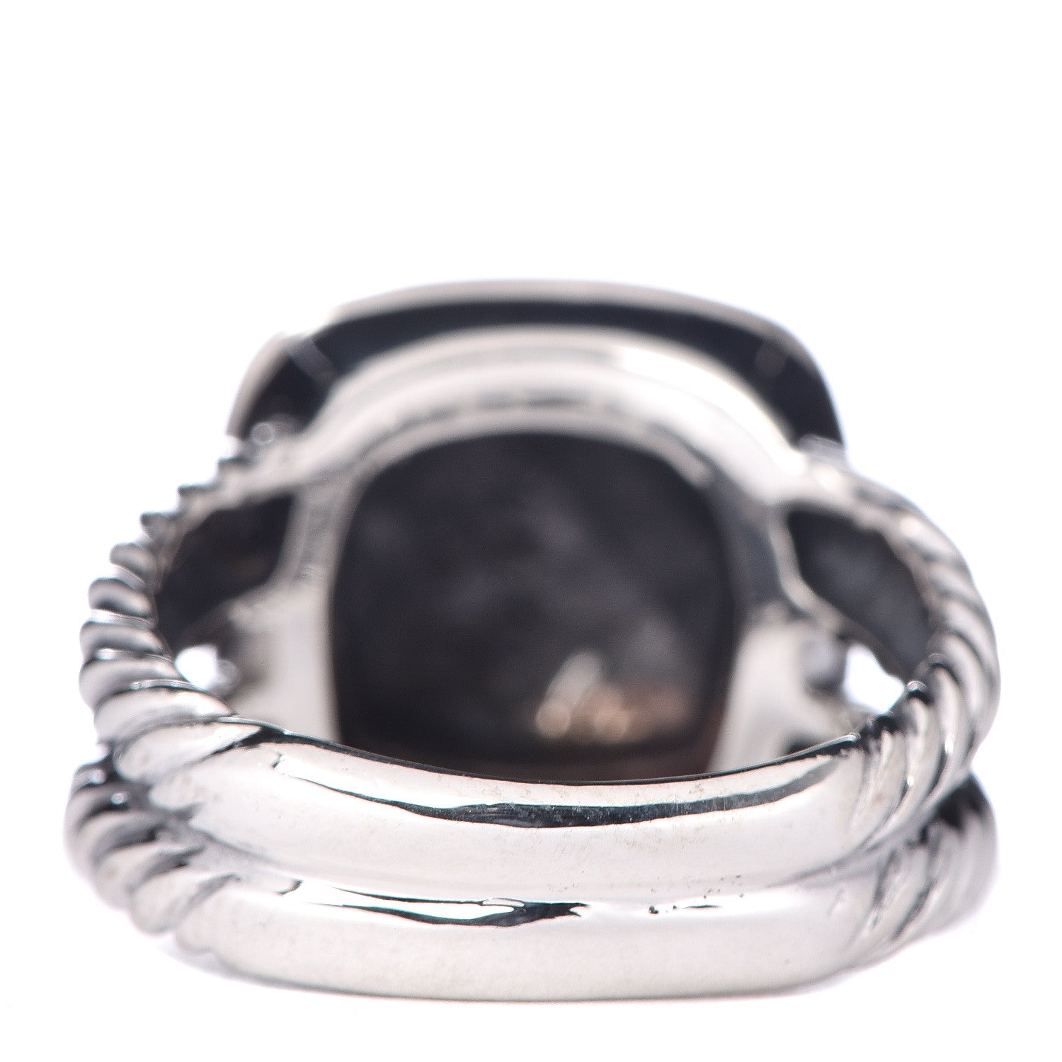 David Yurman Sterling Silver 18K Yellow Gold 11mm Albion Dome Ring 54 7 4 of 5