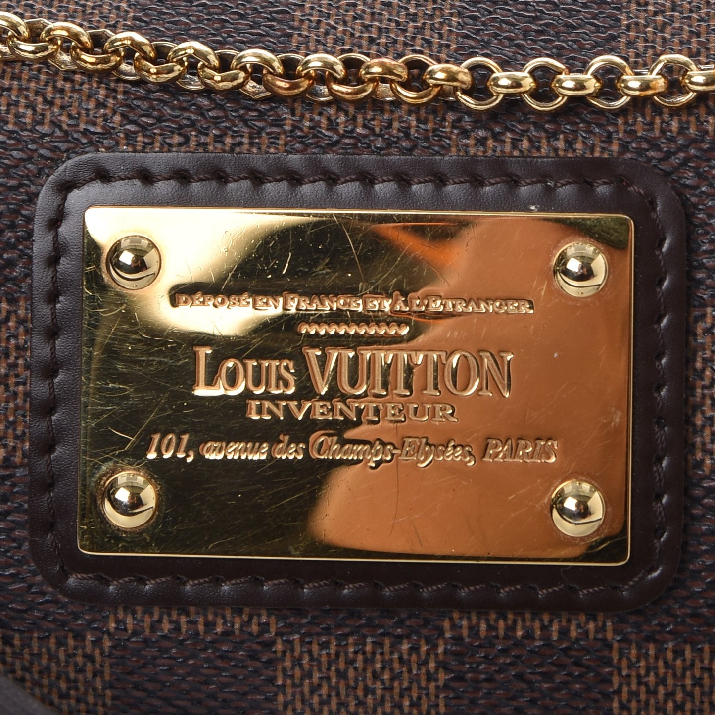 Damier Ebene Eva Clutch