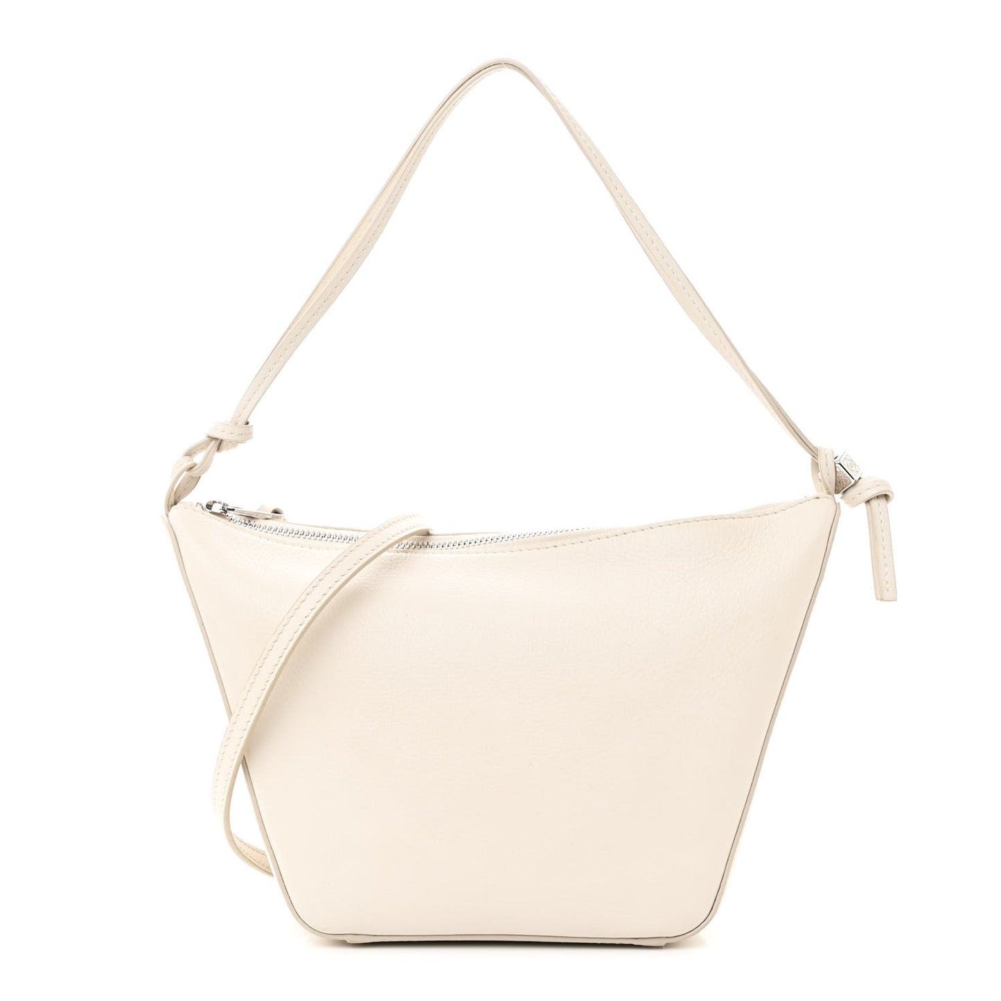 Calfskin Mini Hammock Hobo Soft White