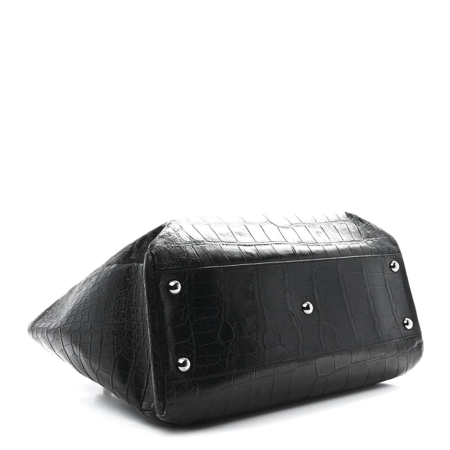 Chanel Alligator Executive Cerf Shopper Tote Black 5 of 11