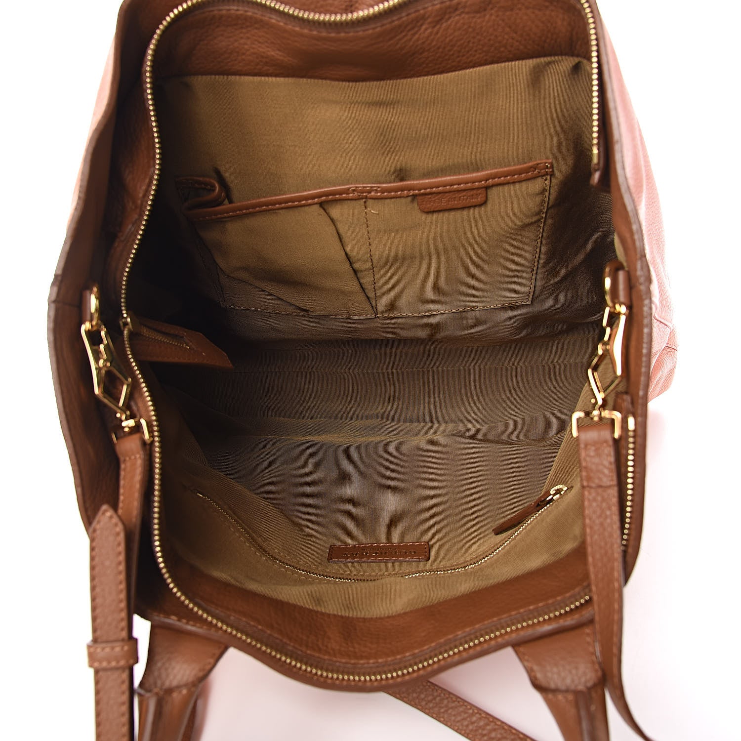Burberry Prorsum Pebbled Calfskin Medium Studley Tote Peach Mid Camel 5 of 11