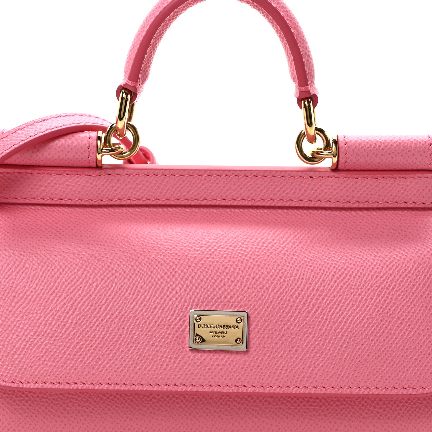 Dolce & Gabbana DOLCE GABBANA Dauphine Small Miss Sicily Handbag Pink 7 of 9