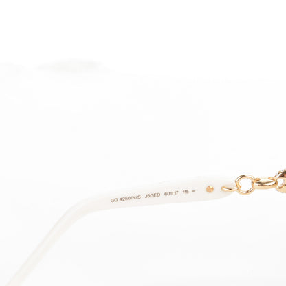 Gucci Crystal Marina Chain Sunglasses 4250/N/S White 4 of 5