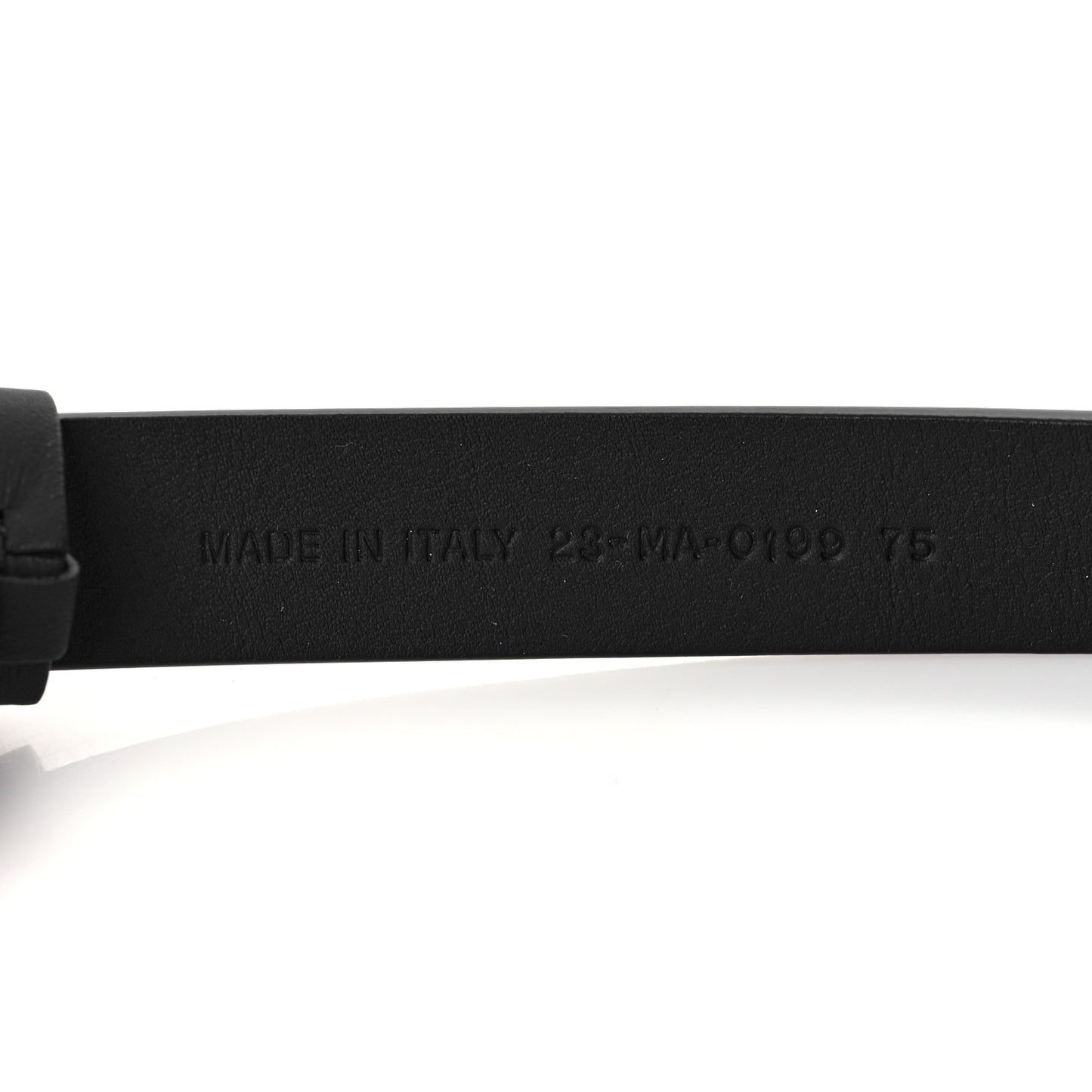 Calfskin Saddle Belt 75 Black