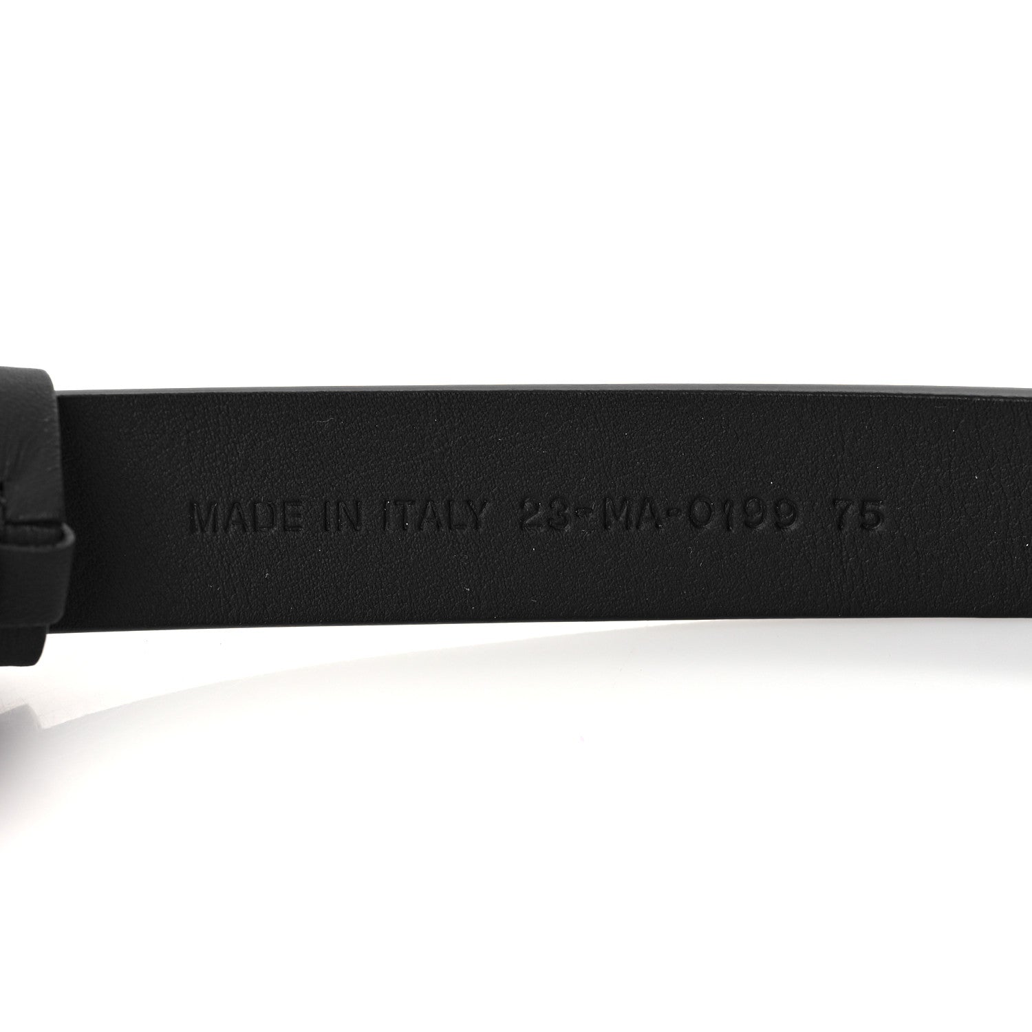 Christian Dior Calfskin Saddle Belt 75 Black 4 of 5