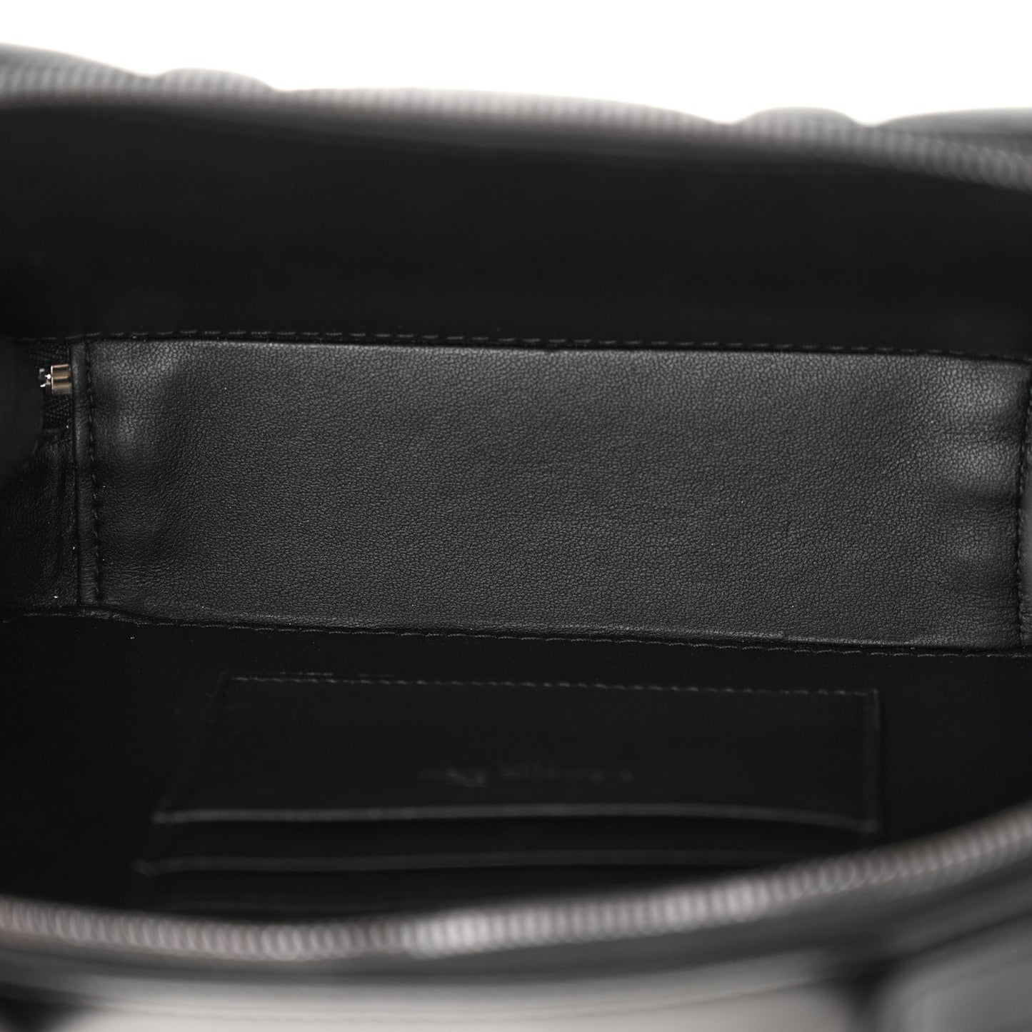 Calfskin Macrocannage Caro Box Bag Black