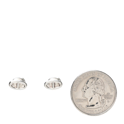 Hermes Sterling Silver TPM Farandole Earrings 2 of 5