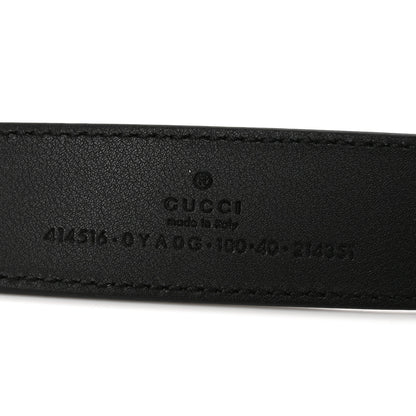 Gucci Calfskin Double G 30mm Belt 100 40 Black 4 of 4