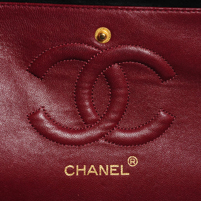 Chanel Lambskin Quilted Medium Double Flap Black 7 of 9