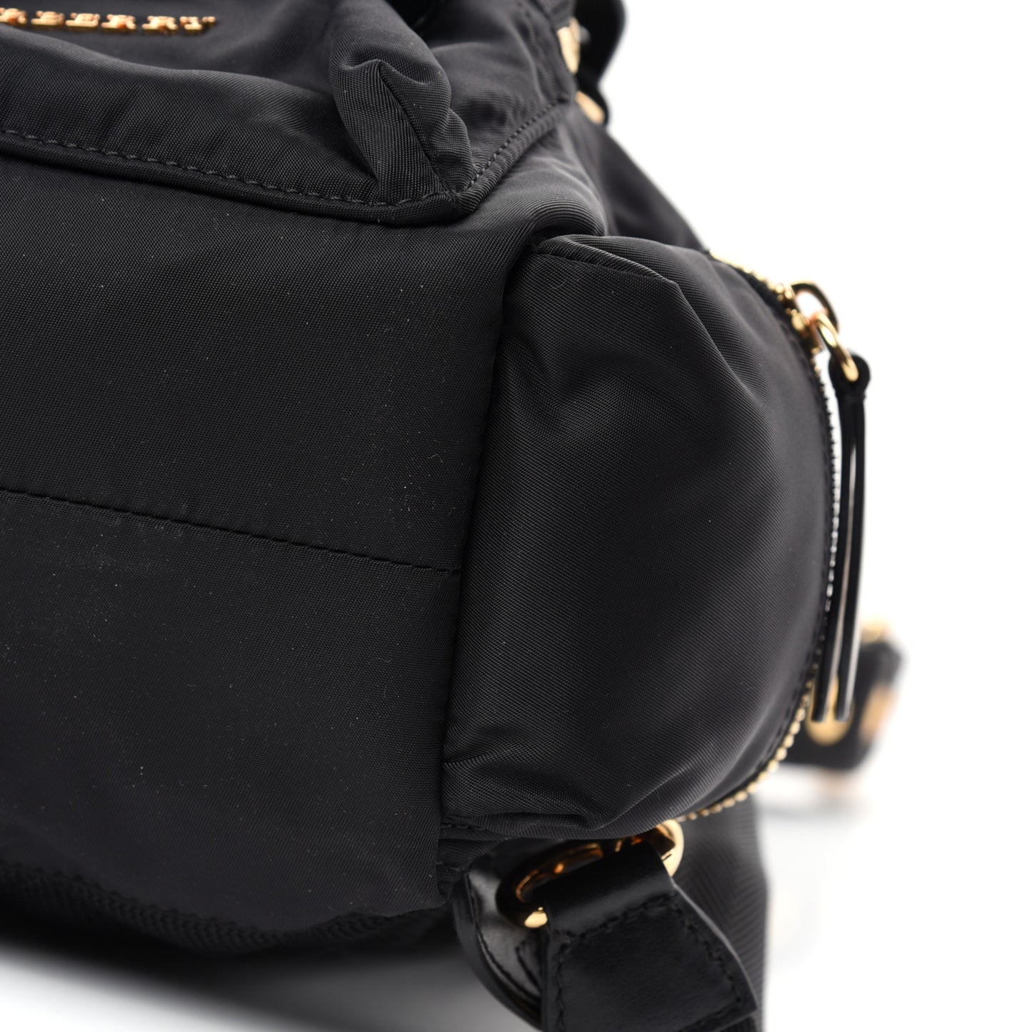 Nylon Small Rucksack Backpack Black