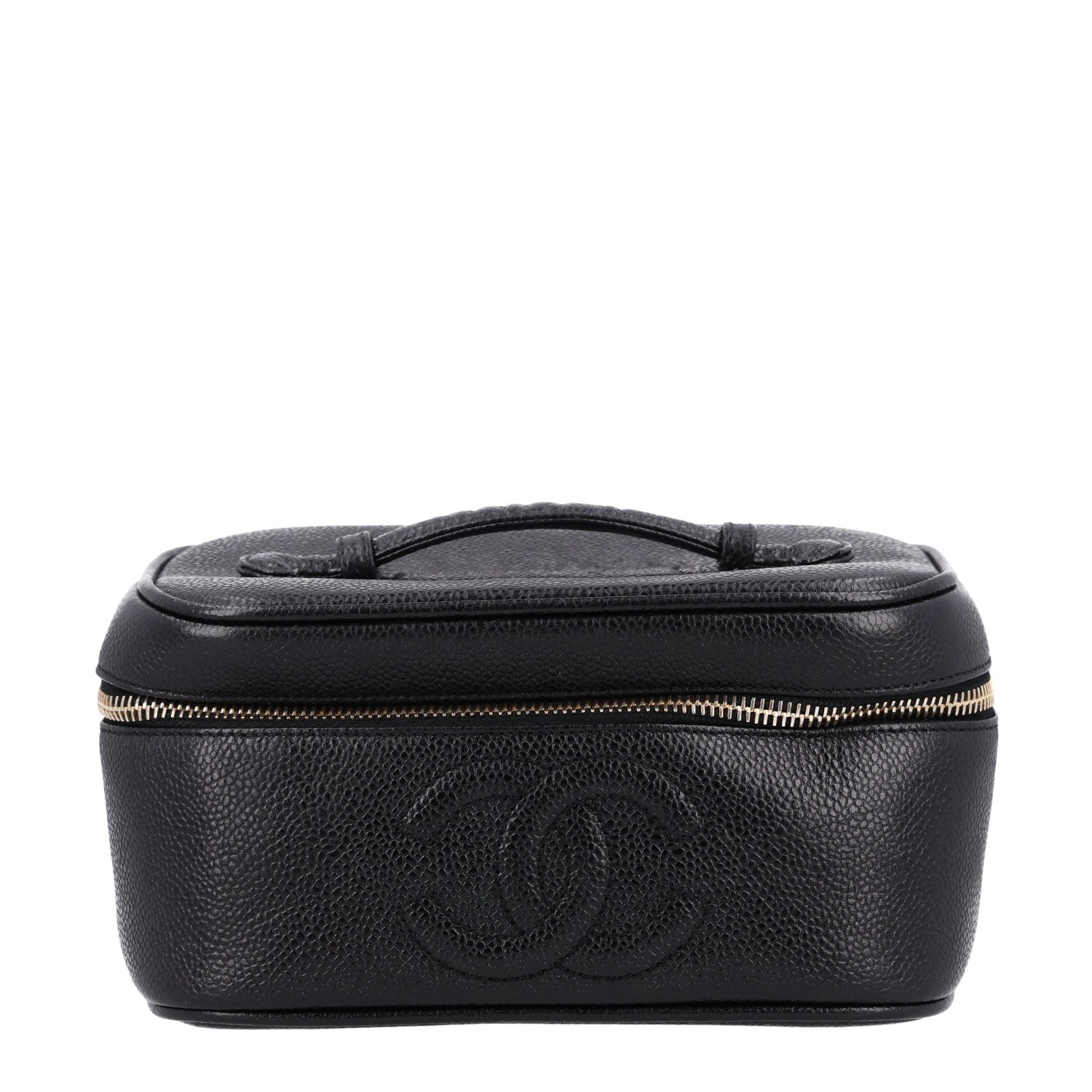 Chanel Caviar CC Vanity Cosmetic Case Black 1 of 11