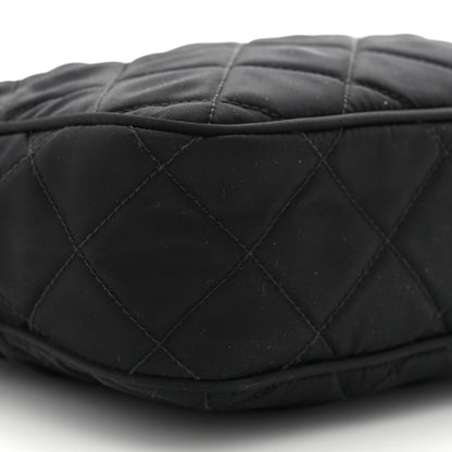 Prada Nylon Tessuto Impuntu Quilted Bandoliera Crossbody Bag Black 9 of 10