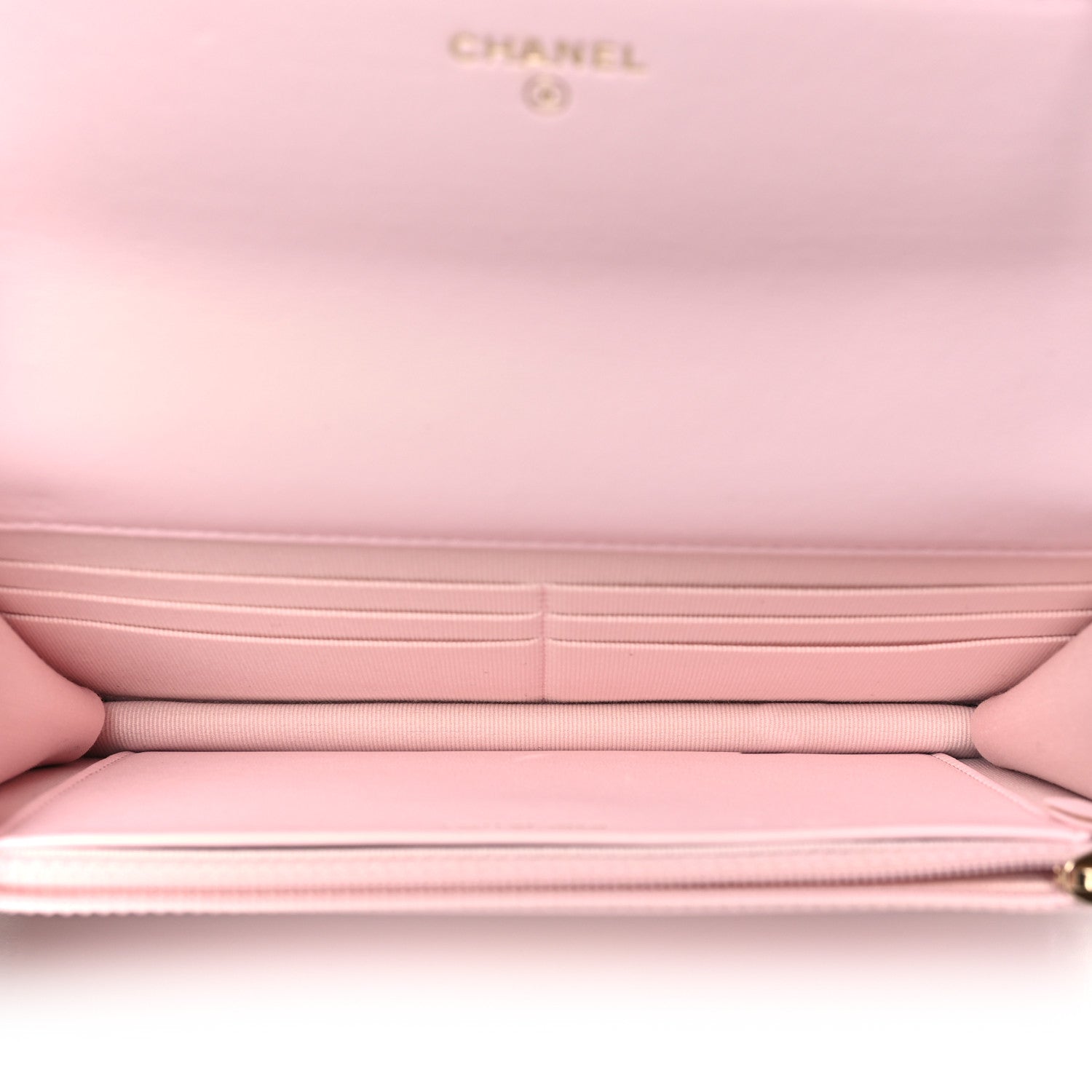 Chanel Lambskin Quilted Pearl Wallet On Chain WOC Pink Pink 5 of 12