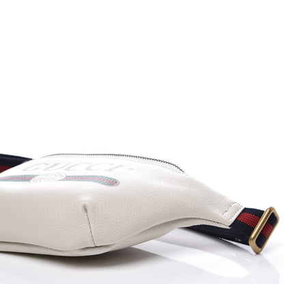 Gucci Grained Calfskin Small Logo Belt Bag White 6 of 10