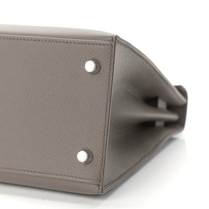 Hermes Epsom Kelly Sellier 28 Etain 10 of 11