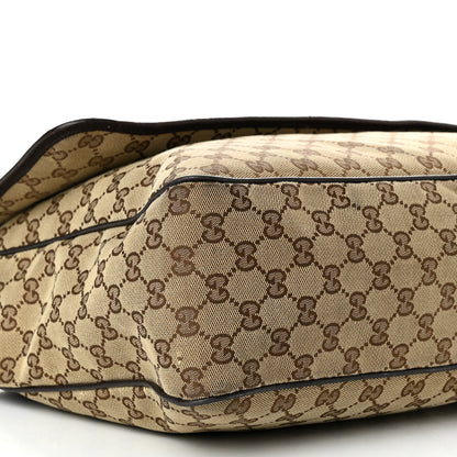 Gucci Monogram Web Medium Flap Messenger Beige Dark Brown 9 of 16