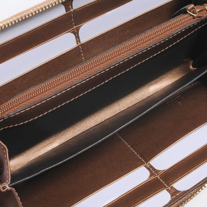 Gucci Guccissima Zip Around Wallet Metallic Bronze 6 of 8