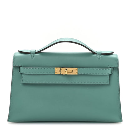 Hermes Swift Kelly Pochette Clutch Vert Verone 1 of 11
