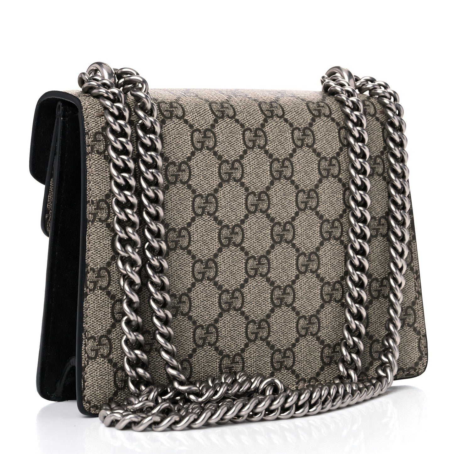GG Supreme Monogram Mini Dionysus Shoulder Bag Black