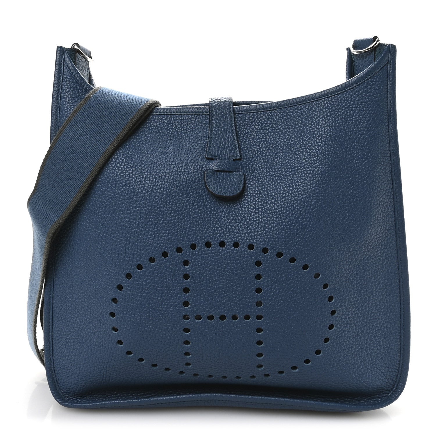 Hermes Taurillon Clemence Amazone Evelyne III GM Bleu de Galice 1 of 10