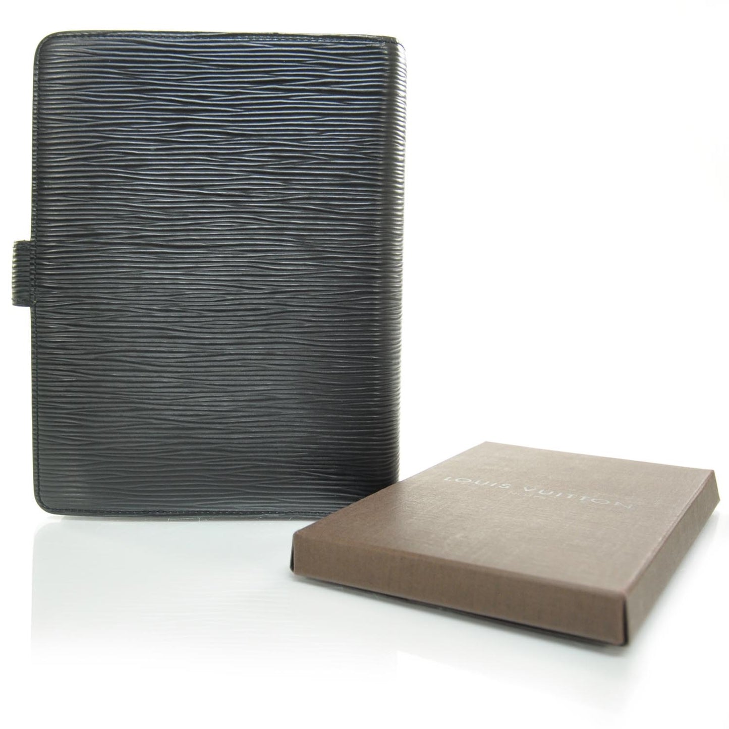 Epi Medium Ring Agenda Cover Black