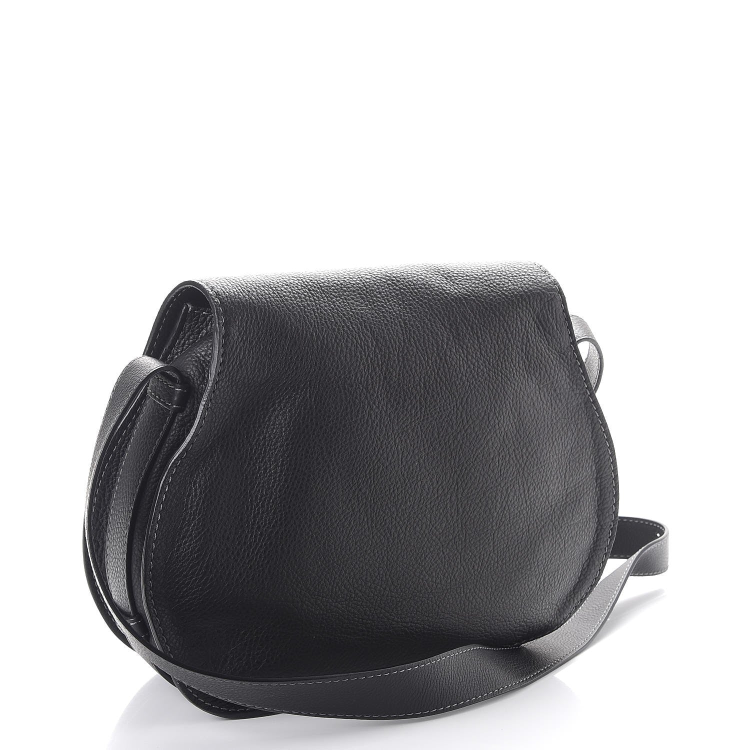 Chloe Calfskin Medium Marcie Round Crossbody Bag Black 3 of 8