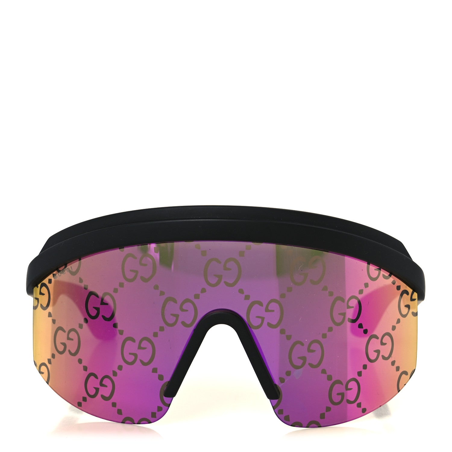 Gucci Guccissima Acetate Mask-Frame Sunglasses GG1477S Black 2 of 8