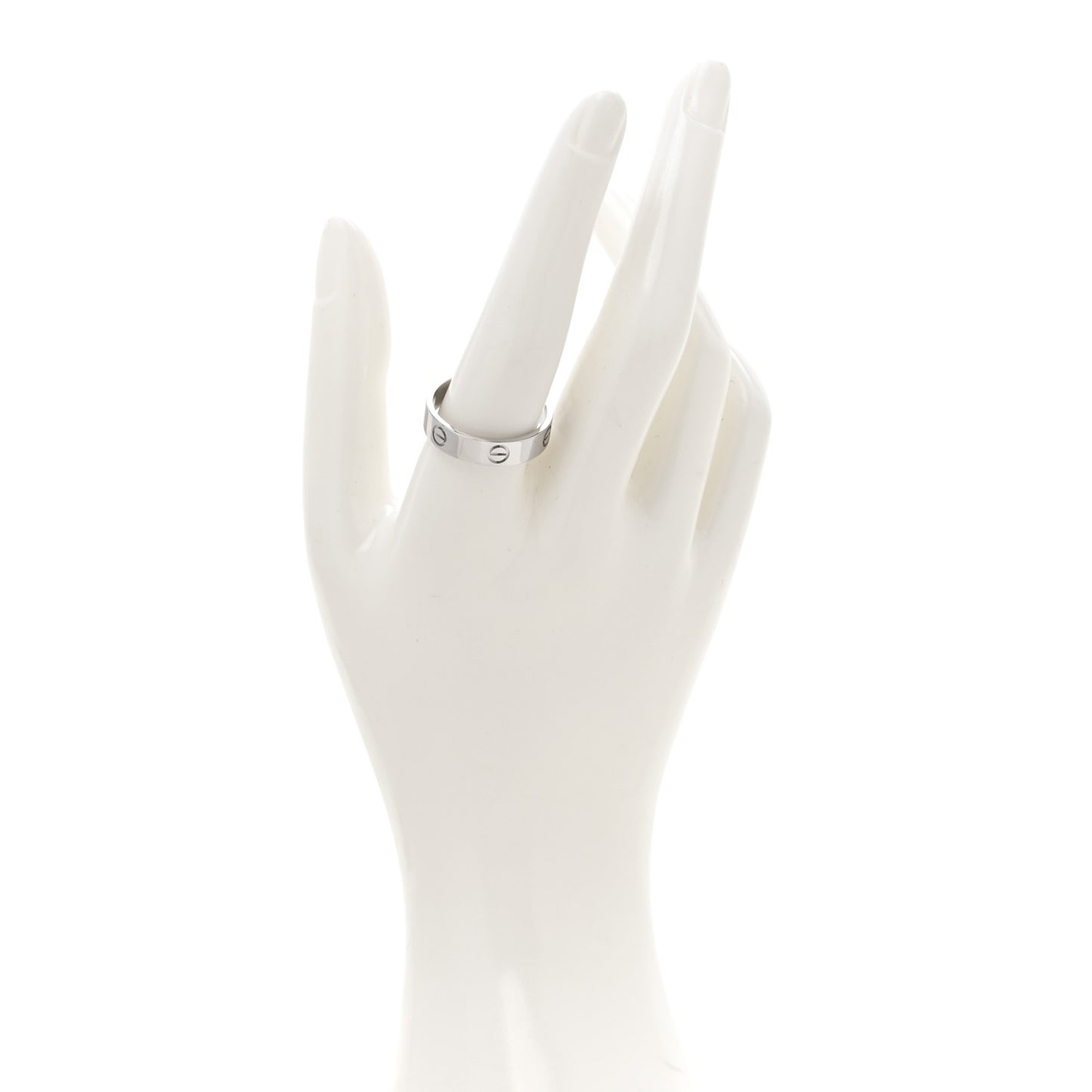 Platinum 5.5mm LOVE Ring 64 10.75