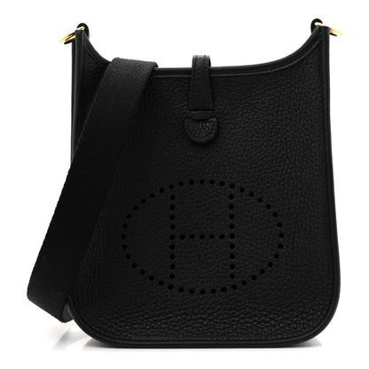 Hermes Taurillon Clemence Evelyne TPM Black 1 of 10
