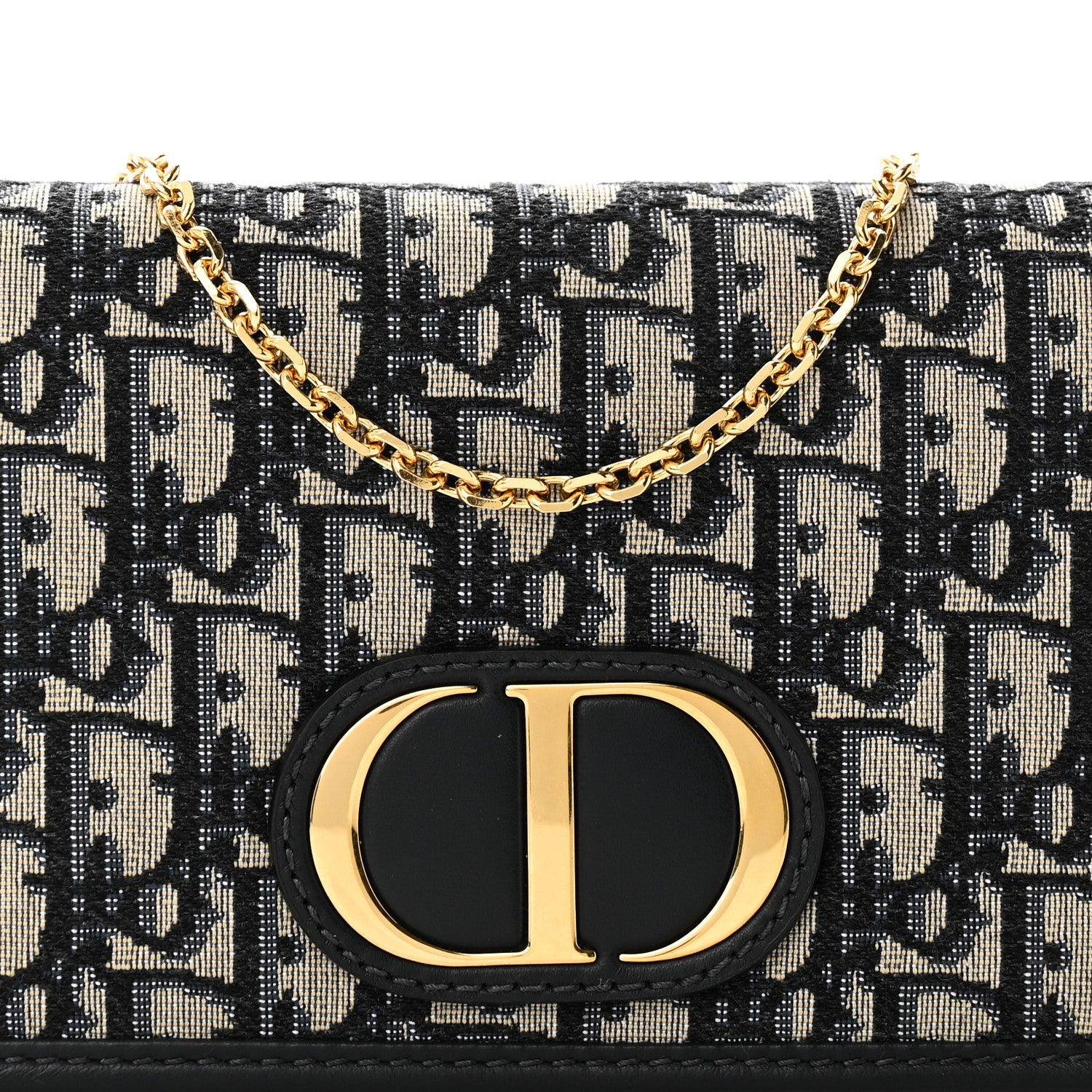 Christian Dior Oblique 30 Montaigne 2-In-1 Pouch Blue 7 of 9