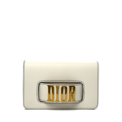 Christian Dior Smooth Calfskin Dio(r)evolution Flap Clutch White 1 of 18