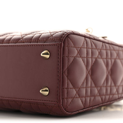 Christian Dior Lambskin Cannage Small My ABCDior Lady Bordeaux 10 of 10