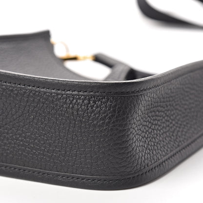 Hermes Taurillon Clemence Evelyne TPM Black 10 of 11