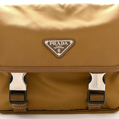 Prada Re-Nylon Saffiano Pocket Double Snap Buckle Shoulder Bag Tabacco 8 of 15