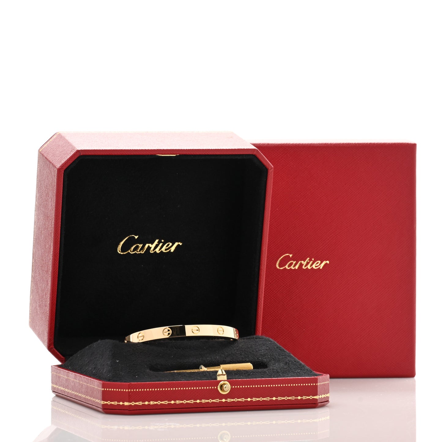 18K Yellow Gold LOVE Bracelet 17