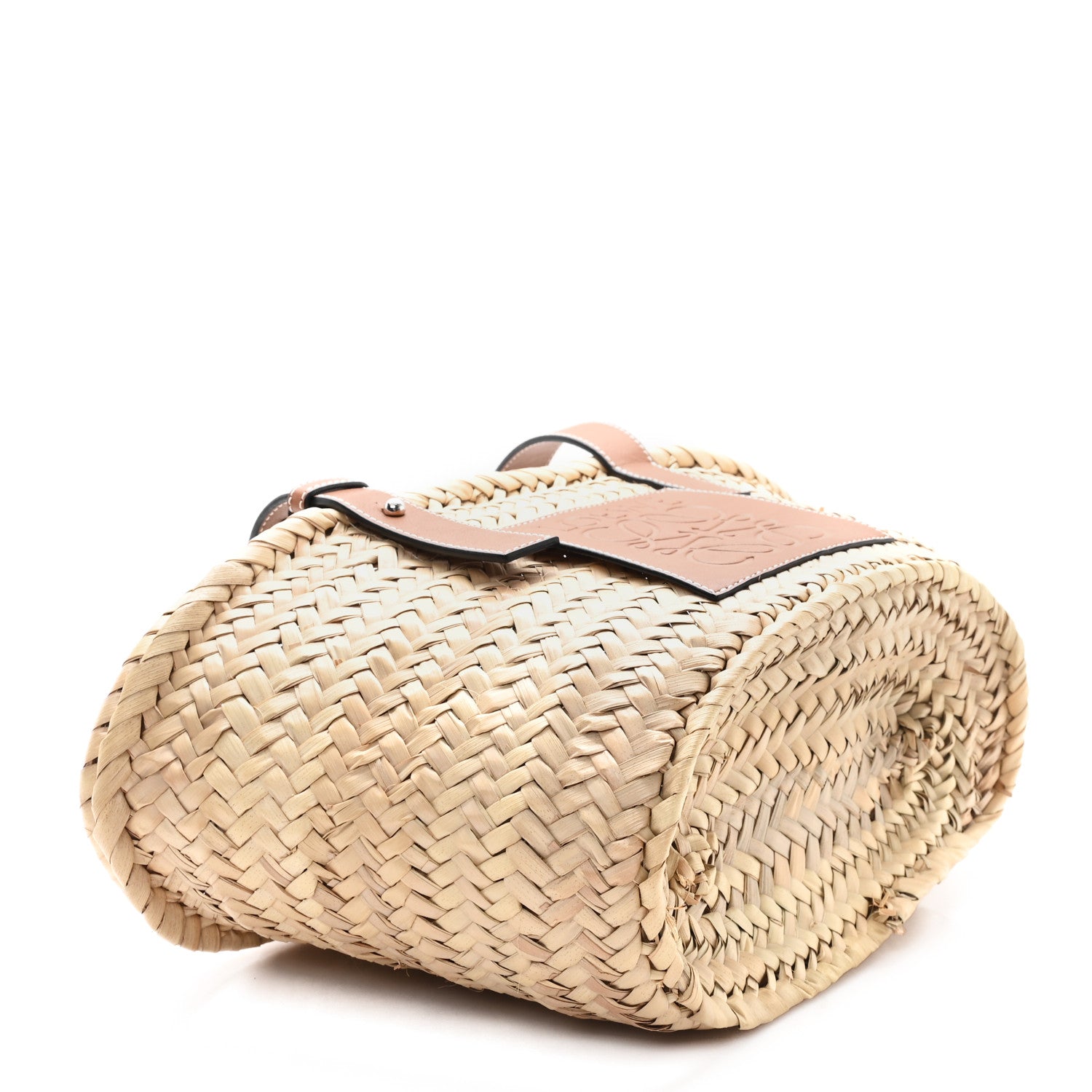 Loewe Raffia Small Basket Tote Bag Natural Tan 4 of 10