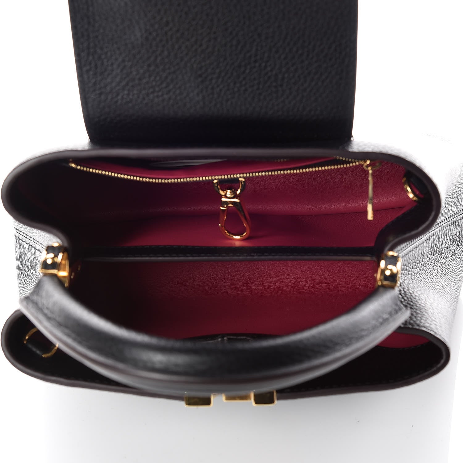 Louis Vuitton Taurillon Capucines BB Black 8 of 9