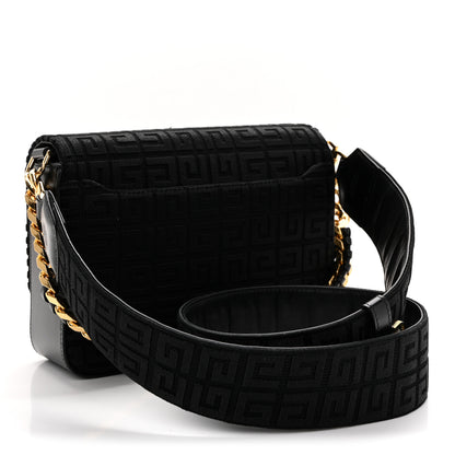 Givenchy Canvas Woven Embroidered Medium 4G Bag With Chain Black 3 of 10