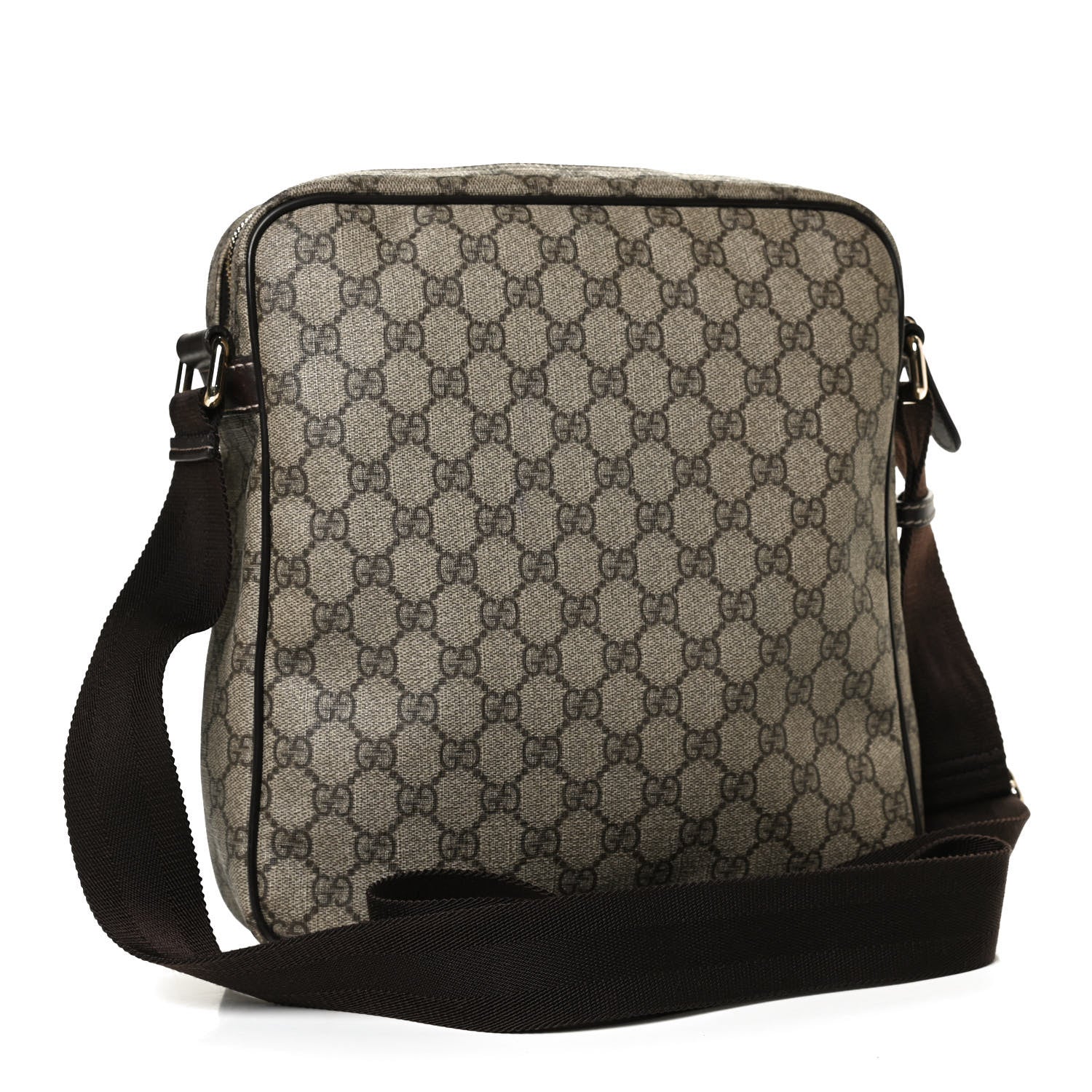 Gucci GG Plus Monogram Medium Messenger Bag Dark Brown 3 of 13
