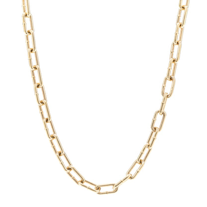 Bottega Veneta 18K Yellow Gold Sterling Silver Link Necklace Gold 1 of 5
