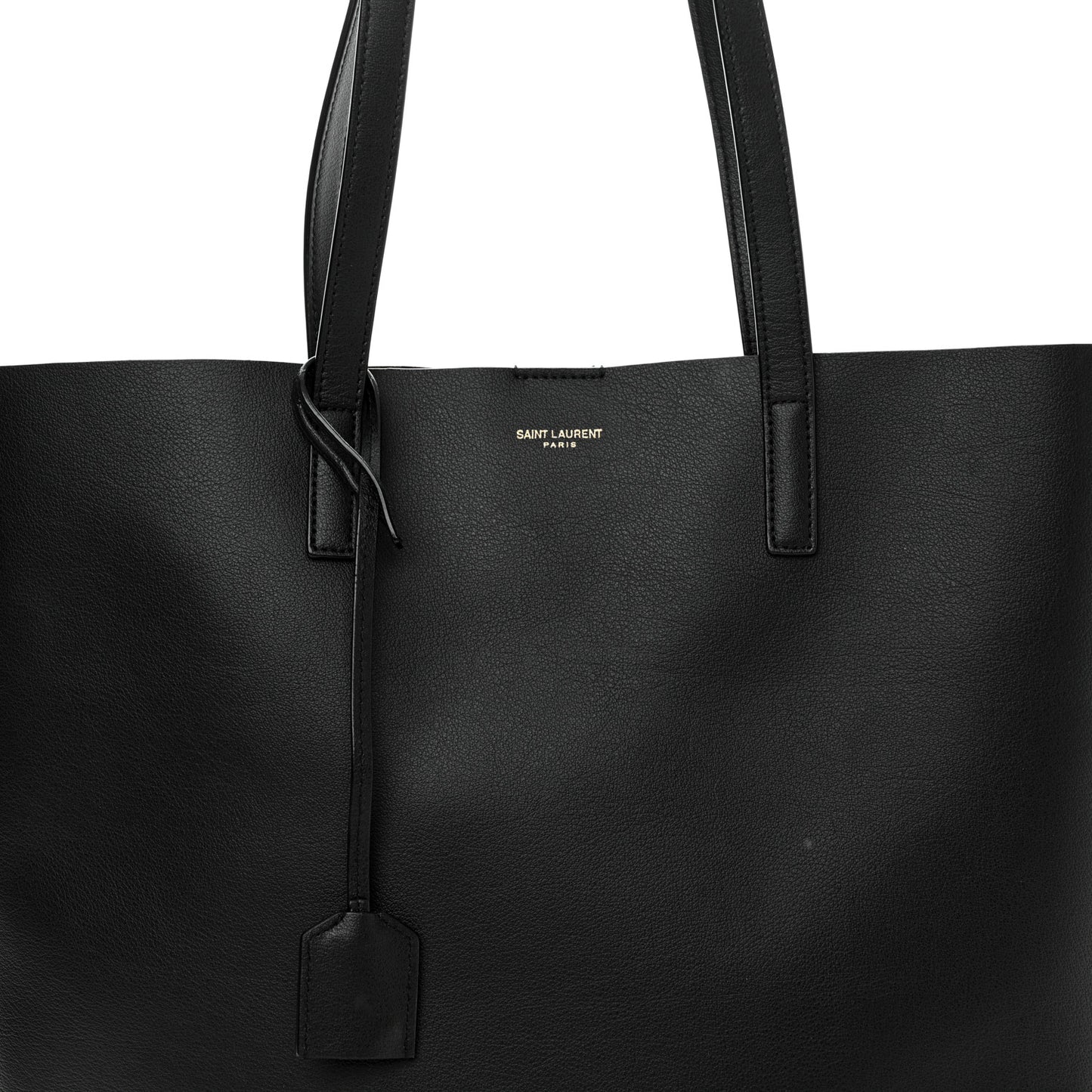 Calfskin North-South Shopping Tote Black