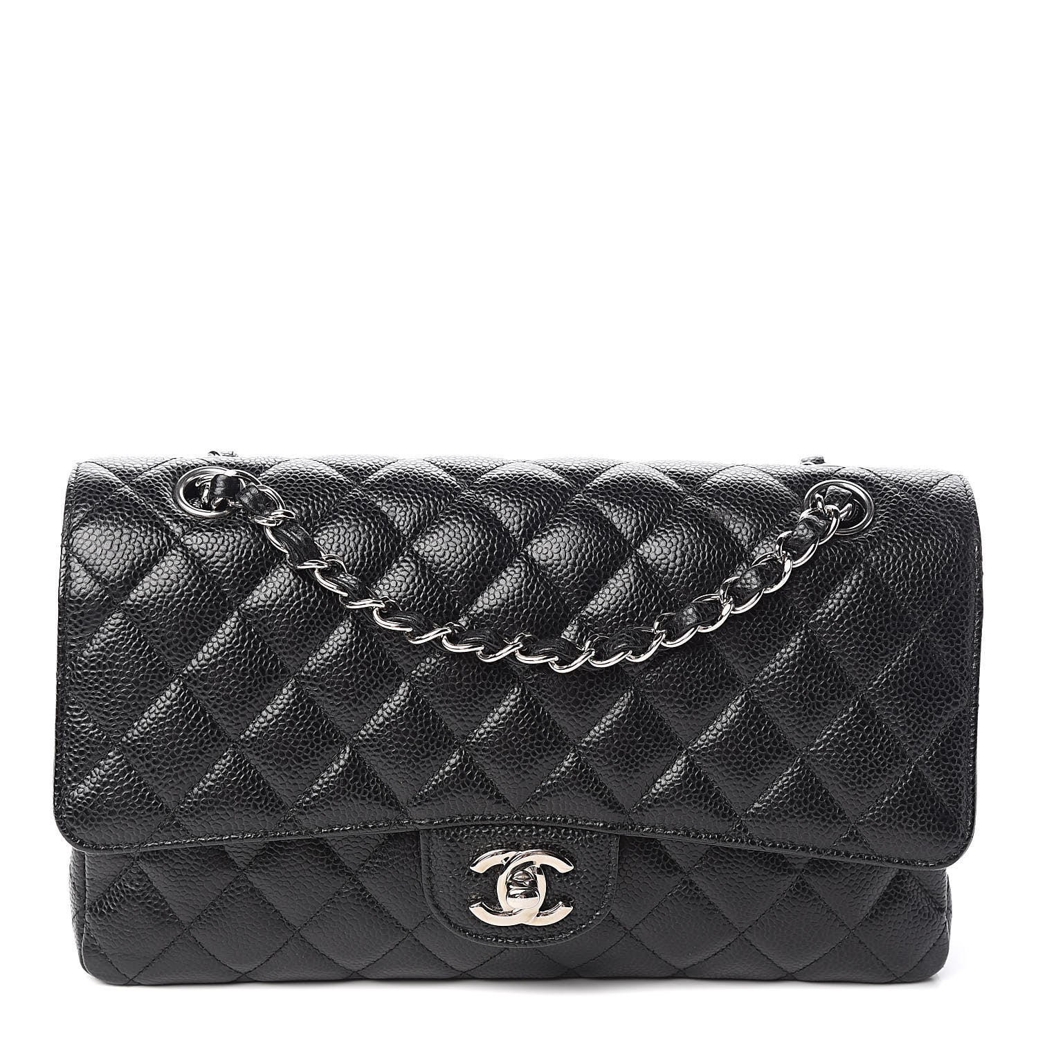 Chanel Caviar Quilted Medium Double Flap Black 1 of 10