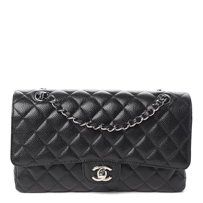 Chanel Caviar Quilted Medium Double Flap Black 1 of 10