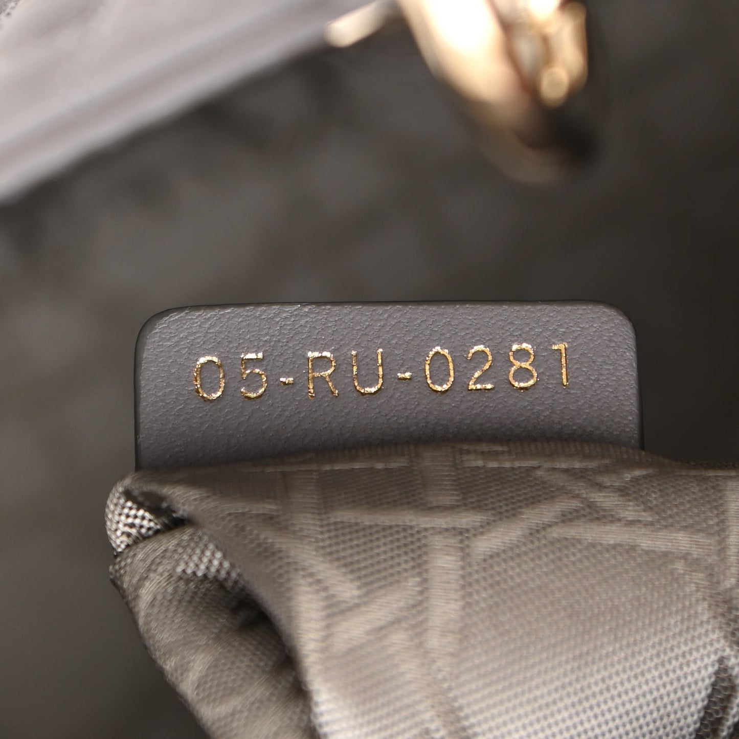 Lambskin Cannage Small My ABCDior Lady Dior Grey