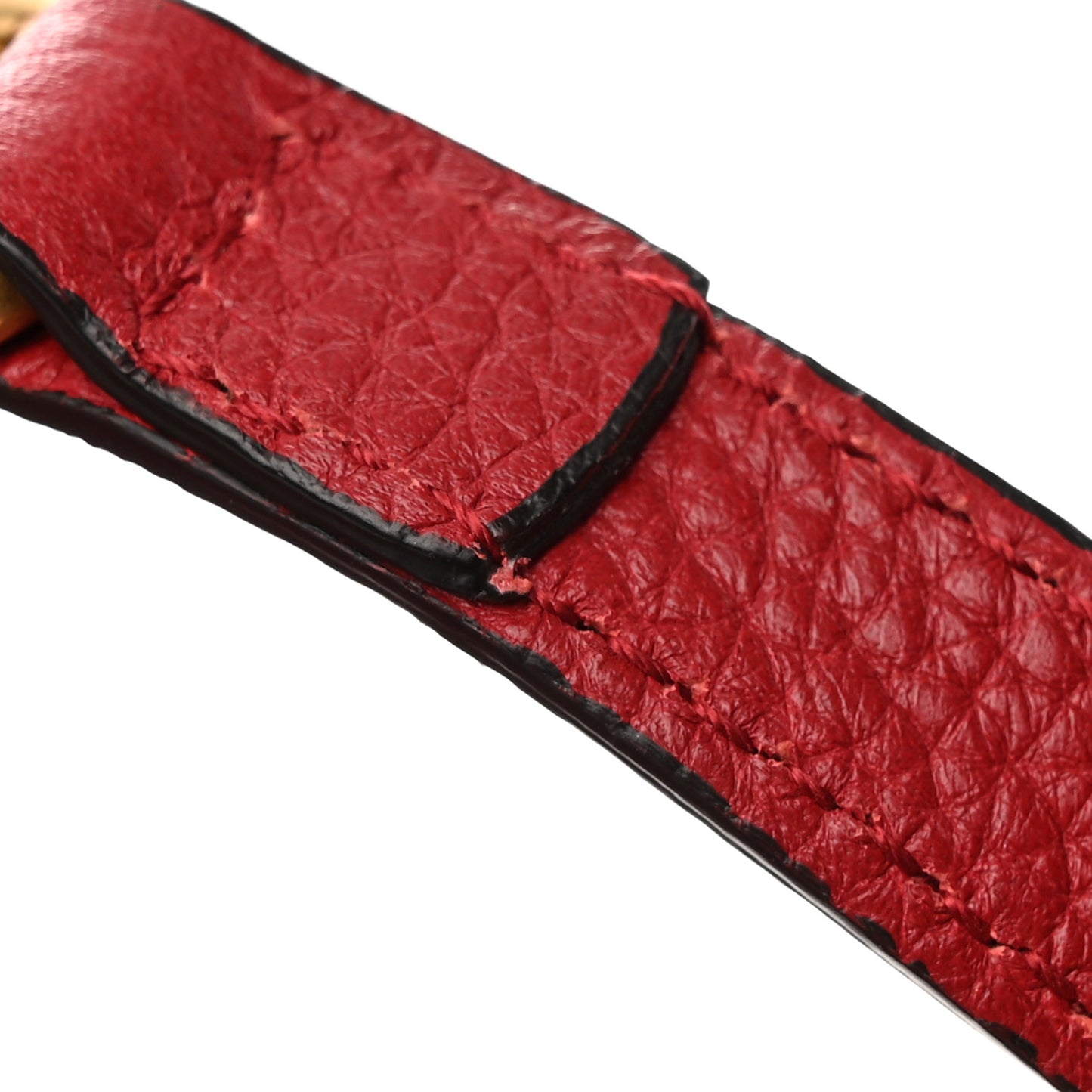 Calfskin Mini GG Marmont Top Handle Bag Vulcanic Red