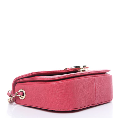 Chanel Grained Calfskin Quilted Small Cuba Top Handle Flap Pink 4 of 9